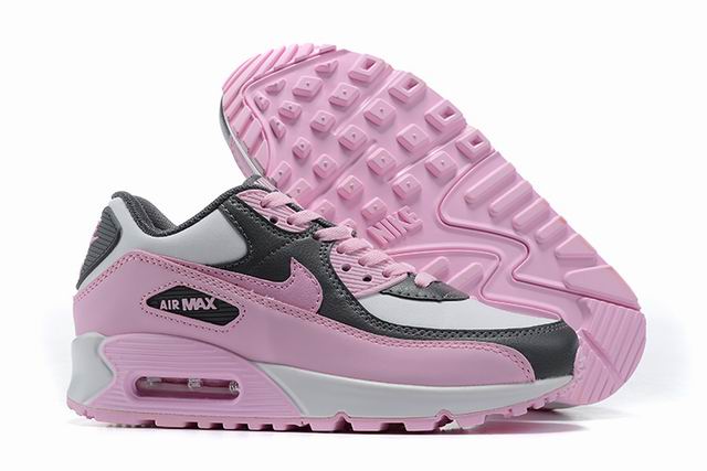 Nike Air Max 90 Women's Shoes White Black Pink Wholesale-25 - Click Image to Close